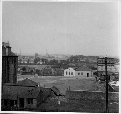 Mansion Street during demolition 1966 - White Building ??? 
