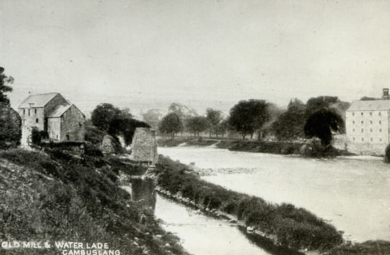 Old Mill & Water Lade - Scanned from an old glass slide