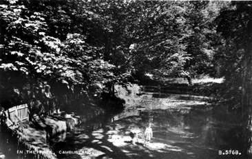 Public Park Pond - 1957 - Valentine & Sons, Ltd., Dundee & London - Card No. B.5768