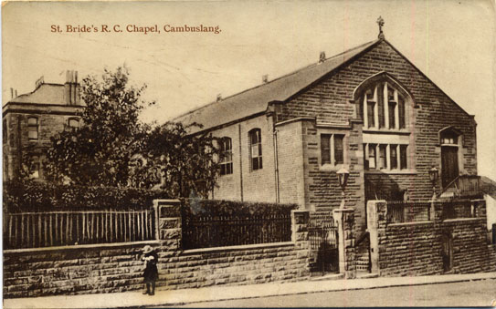 St.Brides R.C. Chapel, Greenless Road, opened on Sunday 15th December 1878 by Archbishop Charles Eyre of Glasgow, chapel house build in 1896 - Philco Series No. 4028