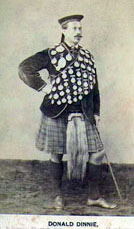 Donald Dinnie with medals circa 1872